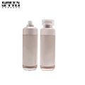 New design Custom Champagne Color Cosmetic Packaging Sets Acrylic Airless Bottle And Cosmetic Cream Jar For Skin Care